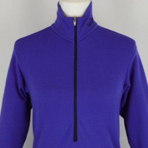 Lowe Alpine Women's Small Purple PolarTec Fleece 1/2 Zip Activewear Pullover - Picture 2 of 7